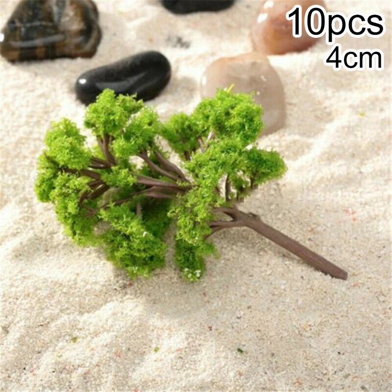 10pcs 4CM Model Trees. Train Railroad Layout Model Railway/Train Layout Scenery. Miniature detail.