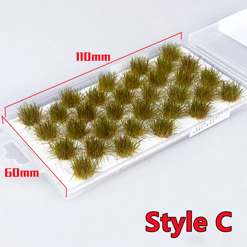 32PCS Seasonal Grass Tuft Model for Building Model Railroad Scenery