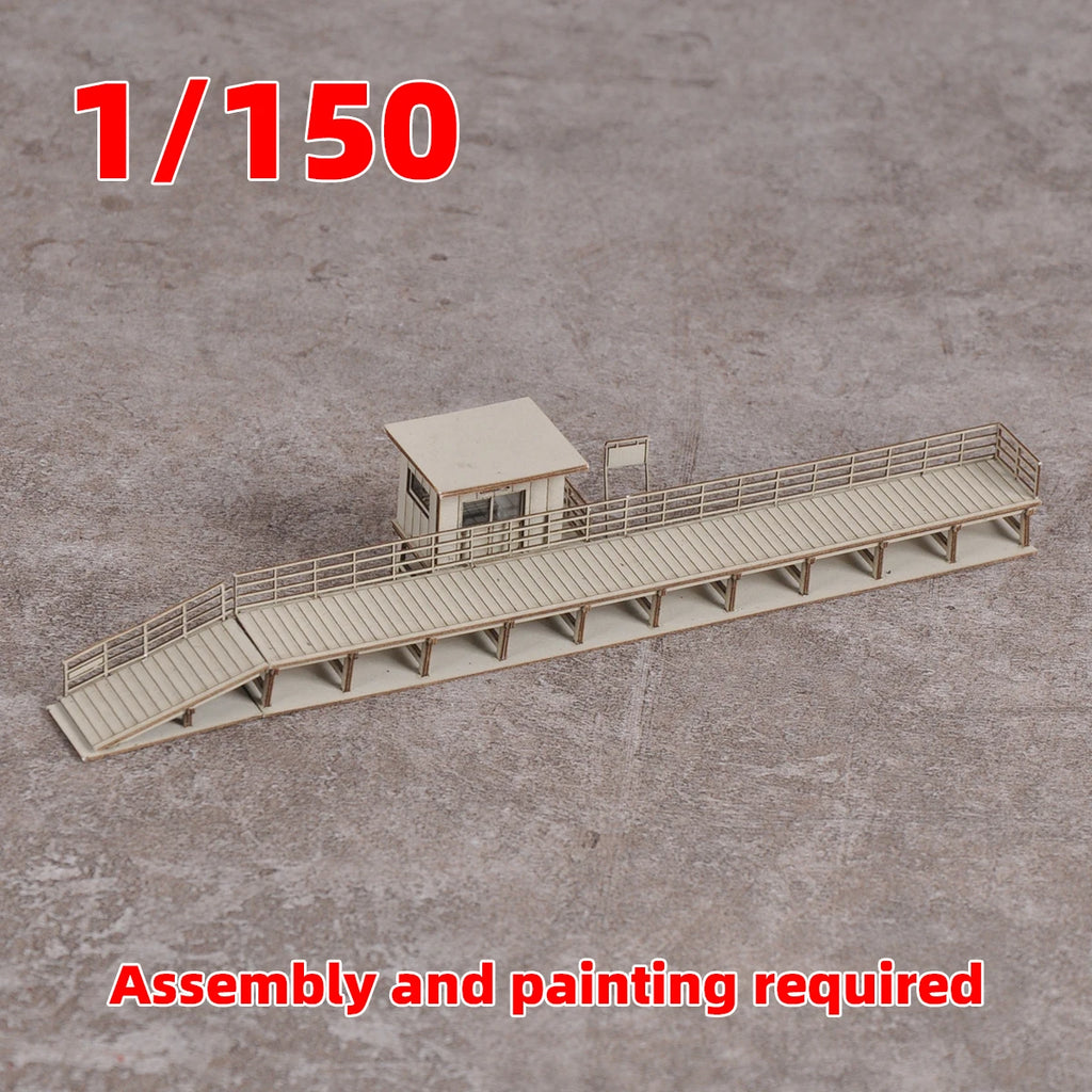 Architectural Model Railway station platform. n scale model kit 1/150