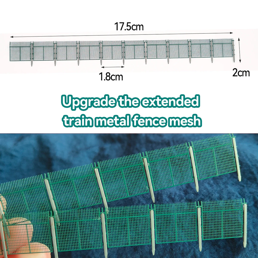 N Scale  Flexible Railway Fence Metal Miniature Landscape Scenery