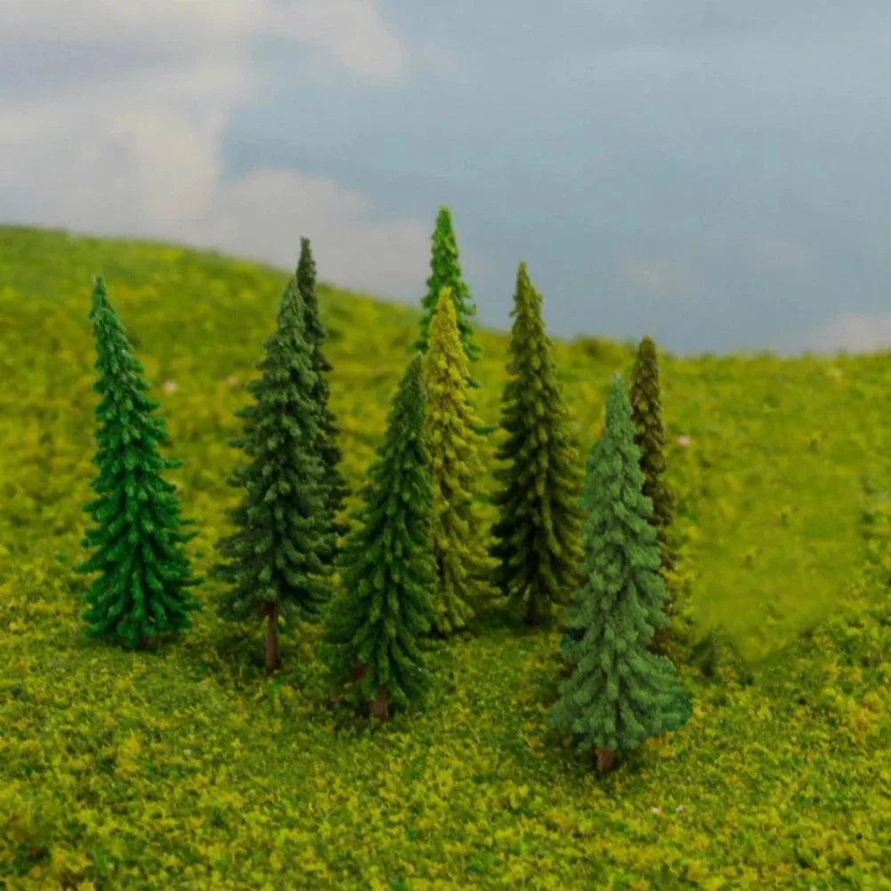 40pcs Model Trees. Model Railway Miniature Tree Scenery for Building Landscape Scenery