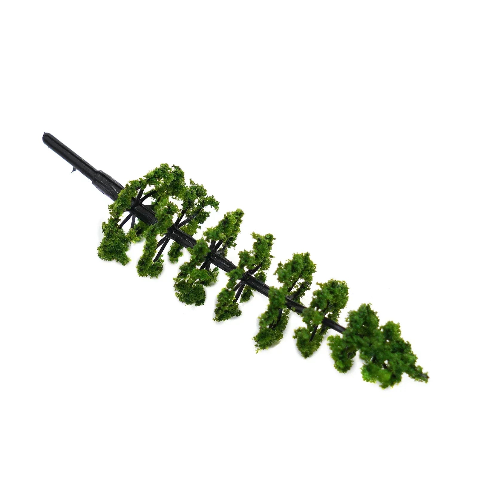 10Pcs Trees Model Green For Scale Railway Layout 9CM Miniature Sandtable Model Scenery DIY For Scene Decoration