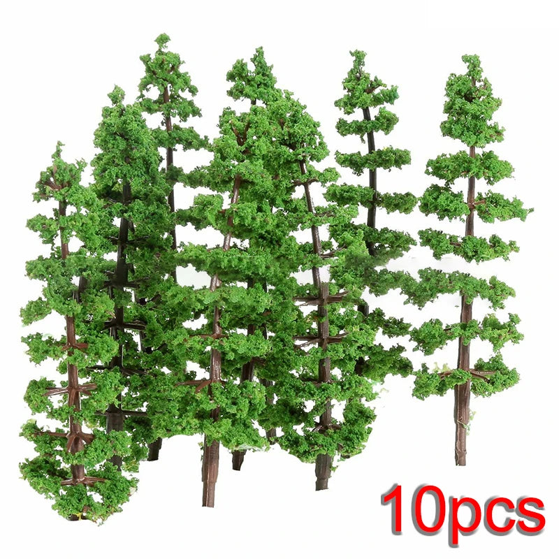 10 Pack Pine Trees Model High Simulation Effect And Durable