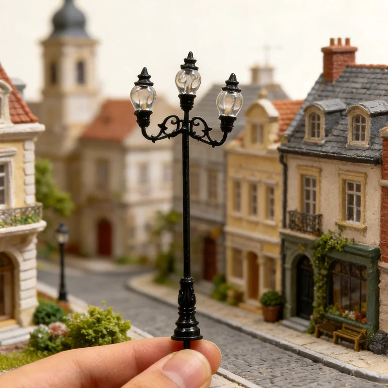 1/87 HO Scale Model trains  Street Light 3V Lamppost Lamps/Model Park Lamps/Train Layout Model Park Scenery