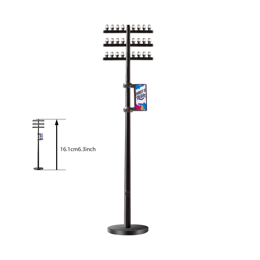 3Pcs Model Telephone Poles 1:42/1:87/1:100 Electric Line Model Kit For Railway Train Layout Scenery