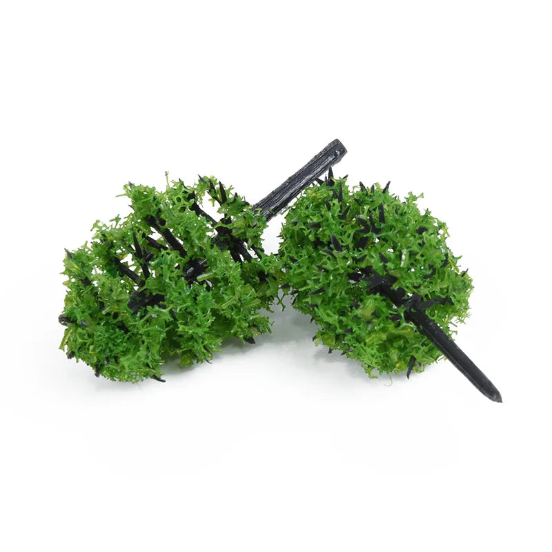40 Pcs 1:100 Scale Model Trees 3.5cm Railroad Landscape Scenery Model Trees To Decorate Building Model Park