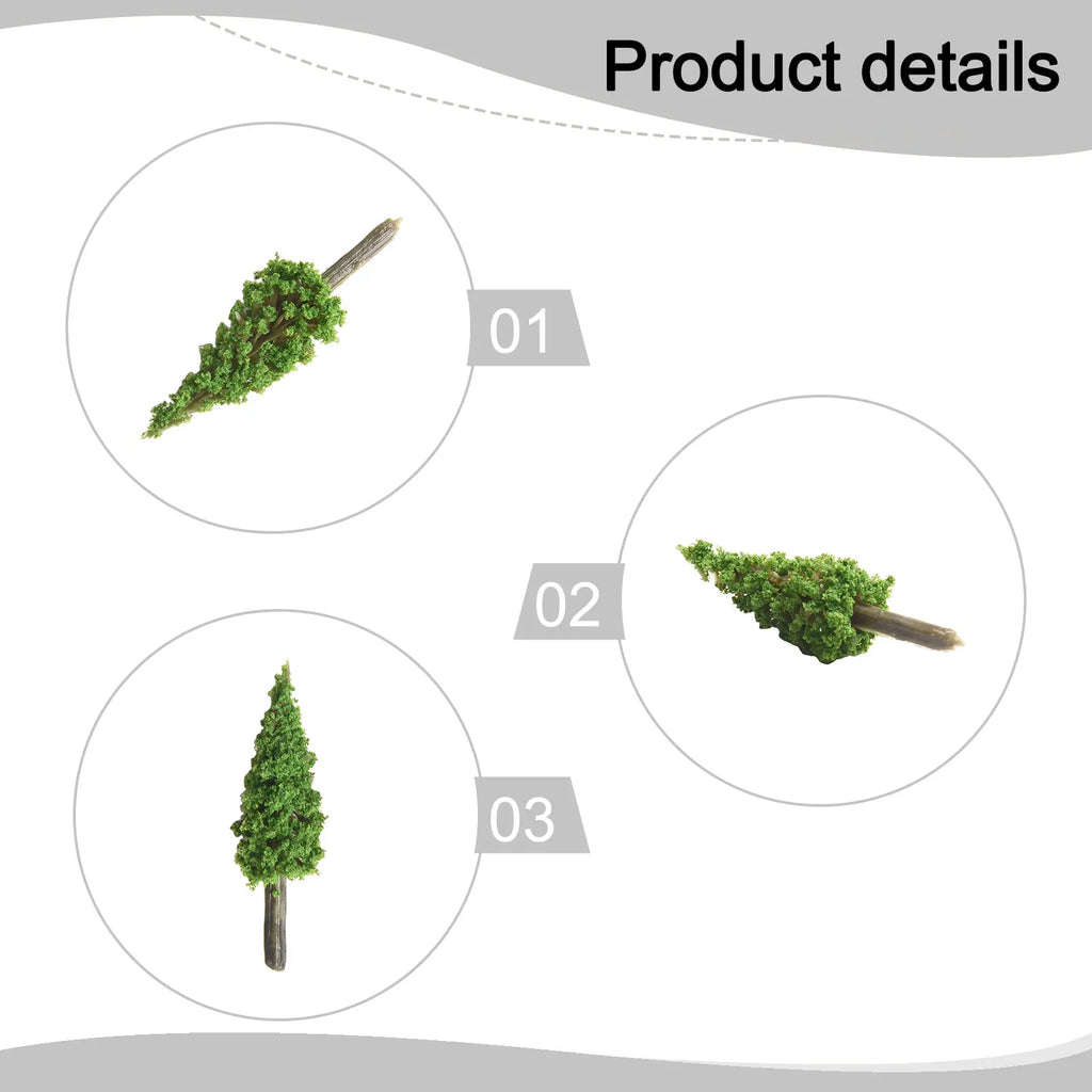 40pcs Model Trees 1:100 Model Train Railroad Layout Scenery Landscapes