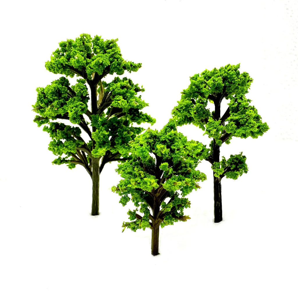 10pcs Miniature Model Trees 4CM Scale, Plastic Scenery for Diorama Railway, Mini Landscape