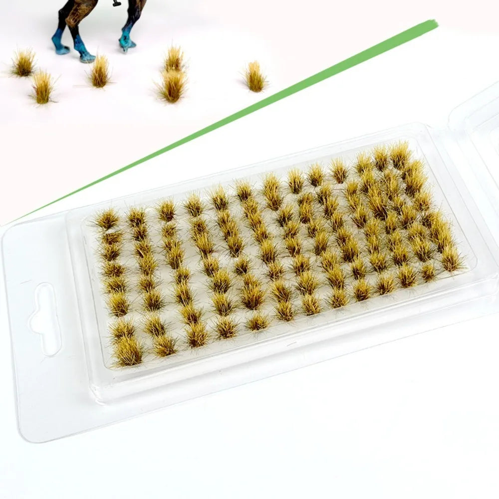 Static Scenery Grass Tuft Model Miniature Shrubs Terrain Model Kit Miniature Grass Cluster Simulation 5mm/8mm Static Grass Tuft