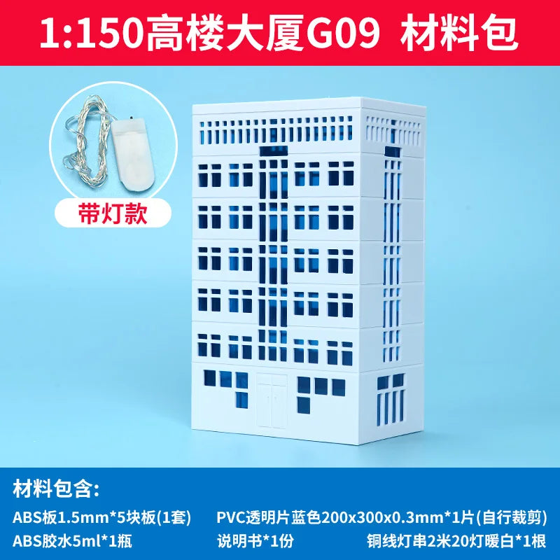 1/150 N Scale City Building Model Railway Layout Street Building Scene