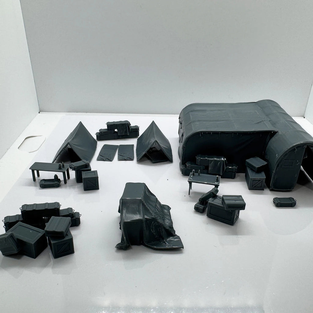 Military Base Ruins 1/220 1/48 1/64 1/72 1/87 1/144 1/160 Z Scale Miniature Scene