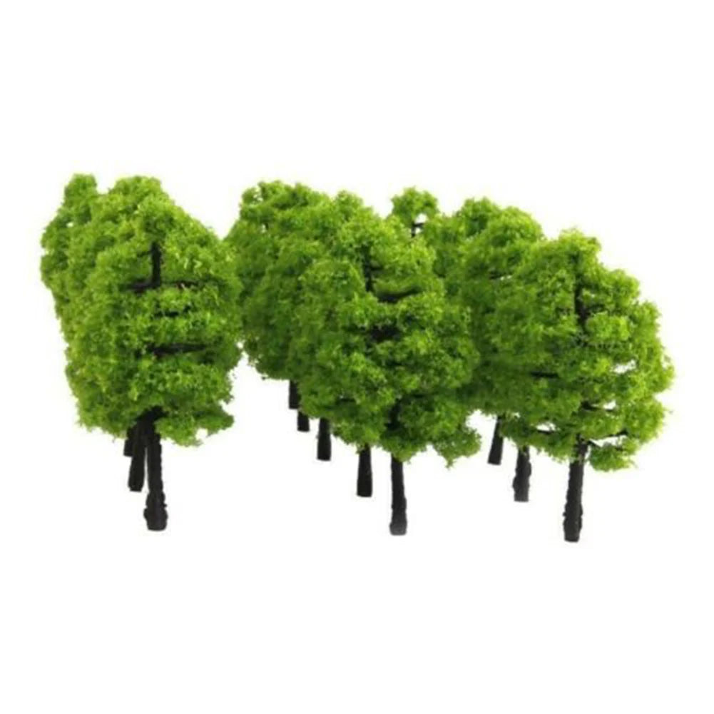 20Pcs Model Trees. Train Railroad Park Scenery Hight 3.5cm Model Railway/Train Layout Scenery. Miniature detail.