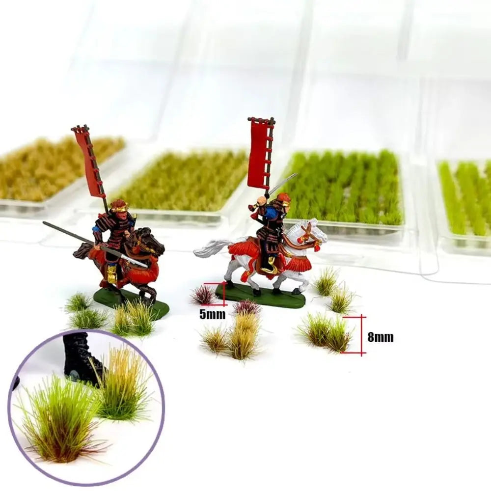 Static Scenery Grass Tuft Model Miniature Shrubs Terrain Model Kit Miniature Grass Cluster Simulation 5mm/8mm Static Grass Tuft