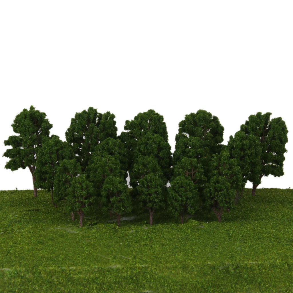 20 Train Layout Model Trees 1:75 HO Model Railway/Train Layout Scenery. Miniature detail.
