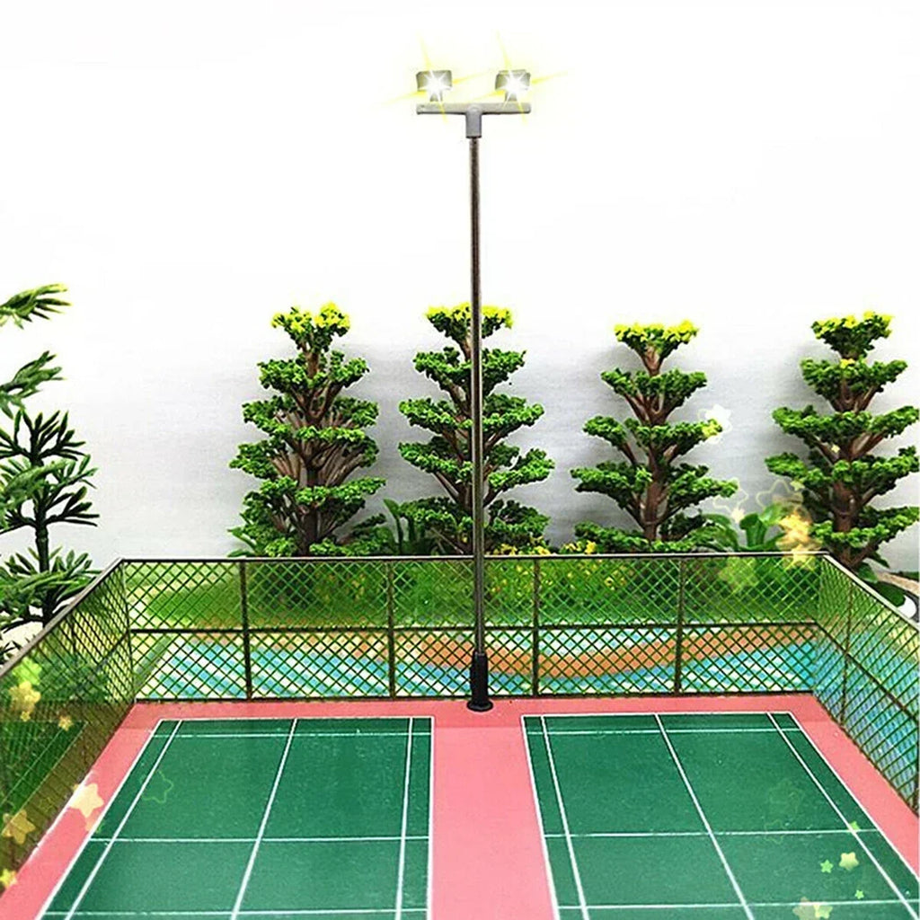 Twin Lights Model Yard Flood Light LED Lights Layout OO 00 Guage Railway Scenery 5 Pack High Quality Practical Accessories