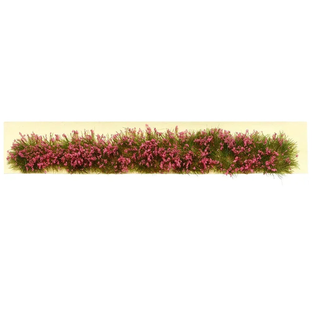 Miniature Flowers Grass Tufts Model For HO Train Railway Building Garden Scene Model Railway/Train Layout Scenery. Miniature detail.