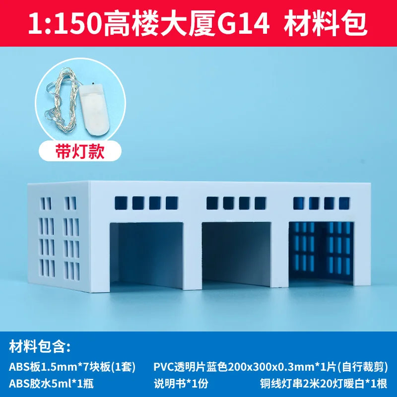1/150 N Scale City Building Model Railway Layout Street Building Scene