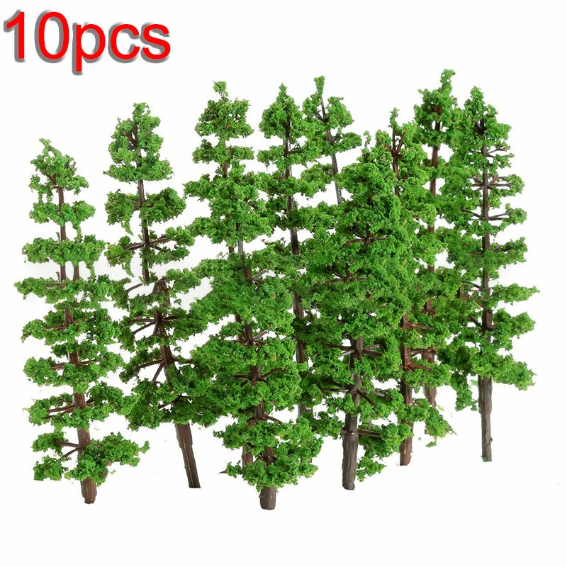 10 Pack Pine Trees Model High Simulation Effect And Durable