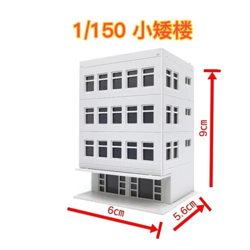 1/150 Scale Building City Street. Model Railway Layout Scene