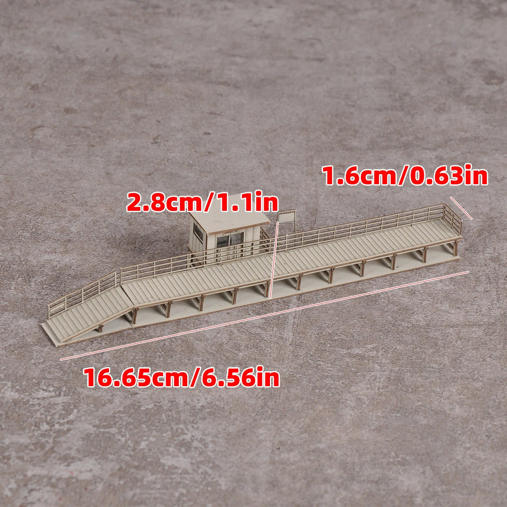 Architectural Model Railway station platform. n scale model kit 1/150