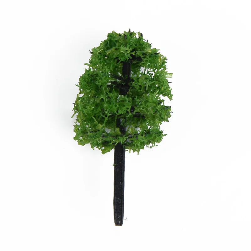 40 Pcs 1:100 Scale Model Trees 3.5cm Railroad Landscape Scenery Model Trees To Decorate Building Model Park