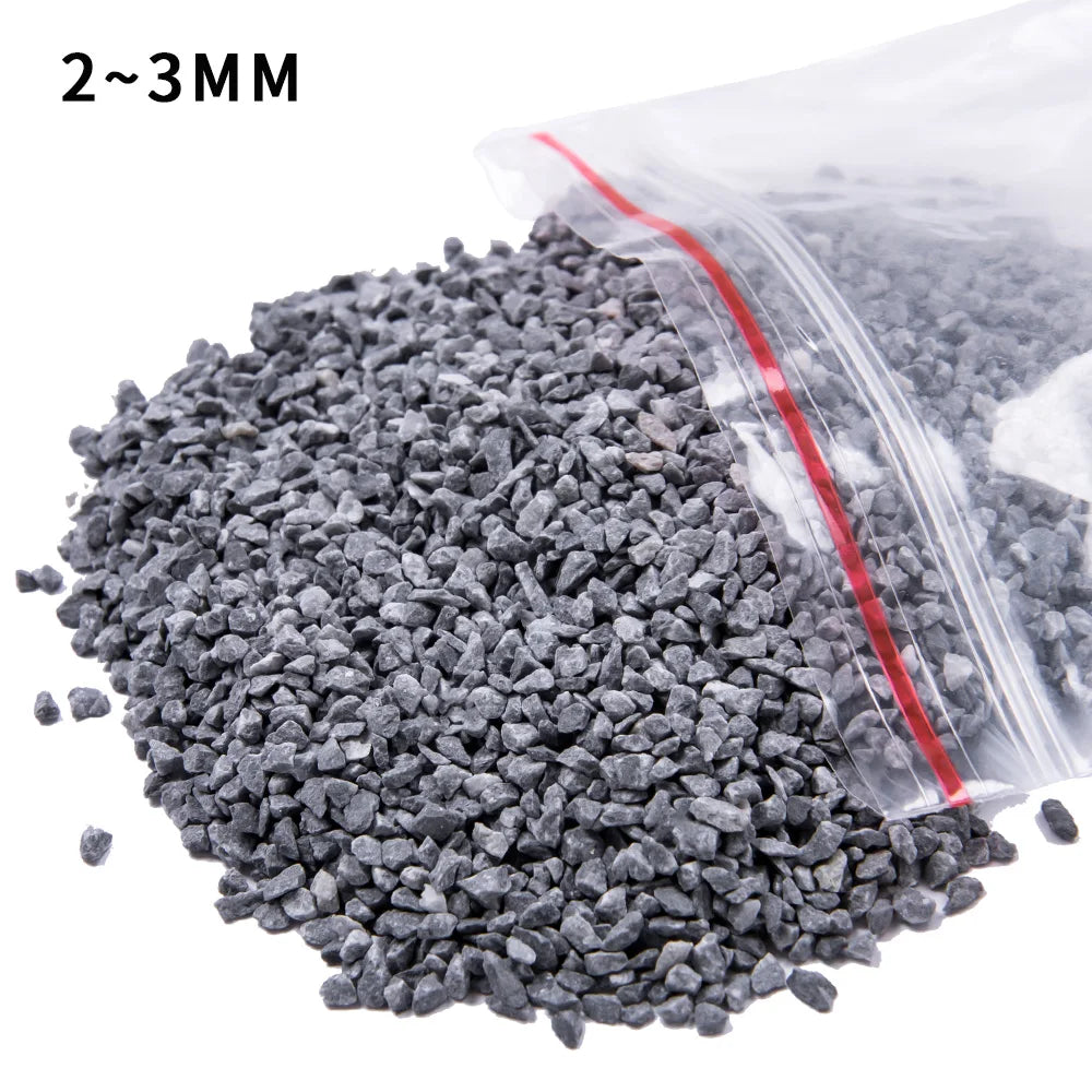 50G Miniature Railway Ballast 0.5mm-3mm Railroad Track Stone for Scale HO N OO Model Making
