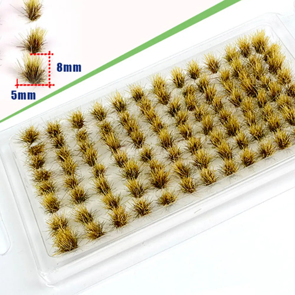 Realistic Miniature Grass Tufts / Bushes Plant Cluster for Model Railway Scenery