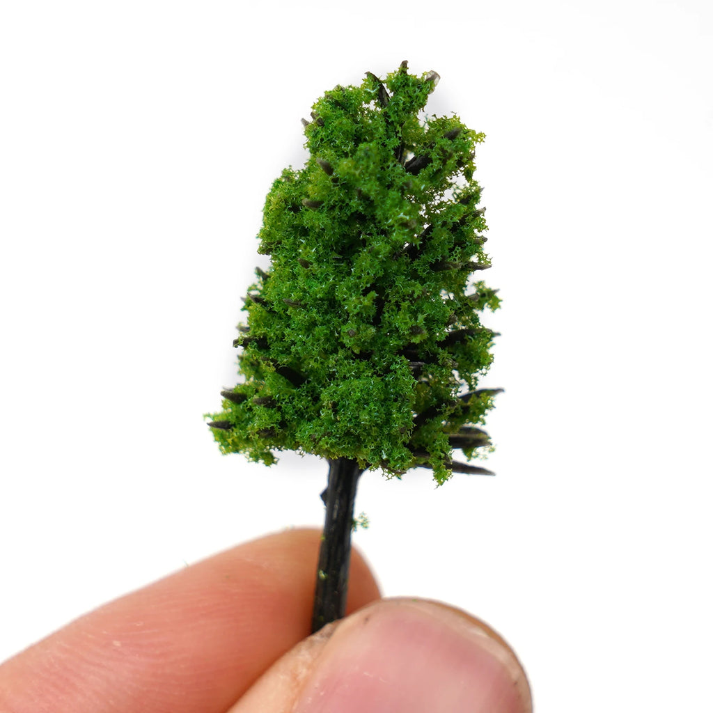 50-PCS Miniature Trees for Model Train Layout Scenery and Landscapes