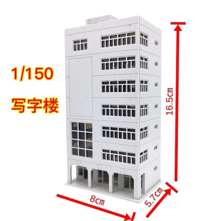 1/150 Scale Building City Street. Model Railway Layout Scene