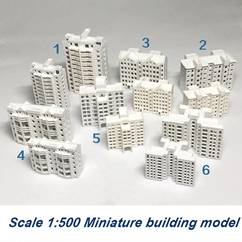 Scale 1:500 Miniature House Architecture For City Model Railway Layout