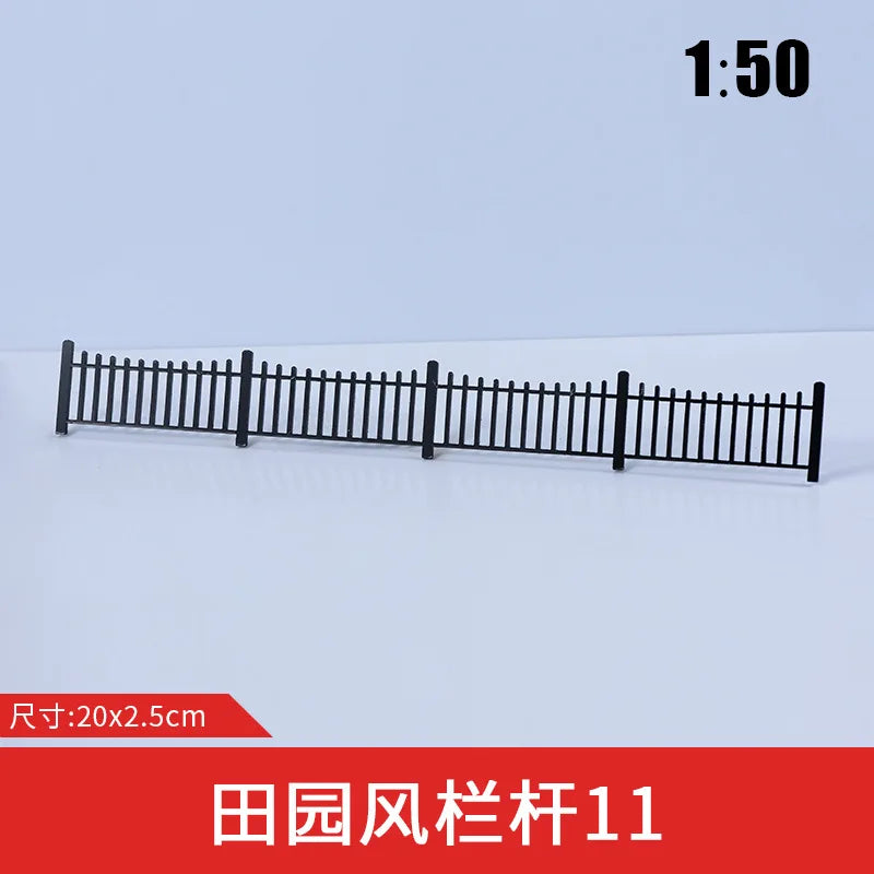 Scale1:50 Simulation Miniature Railing/Fence Model Railway/Train Layout Scenery. Miniature detail. 3Pcs/Lot