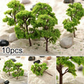10Pcs 9cm HO OO Scale Model Trees Train Railroad Layout Diorama Scenery Model Railroads
