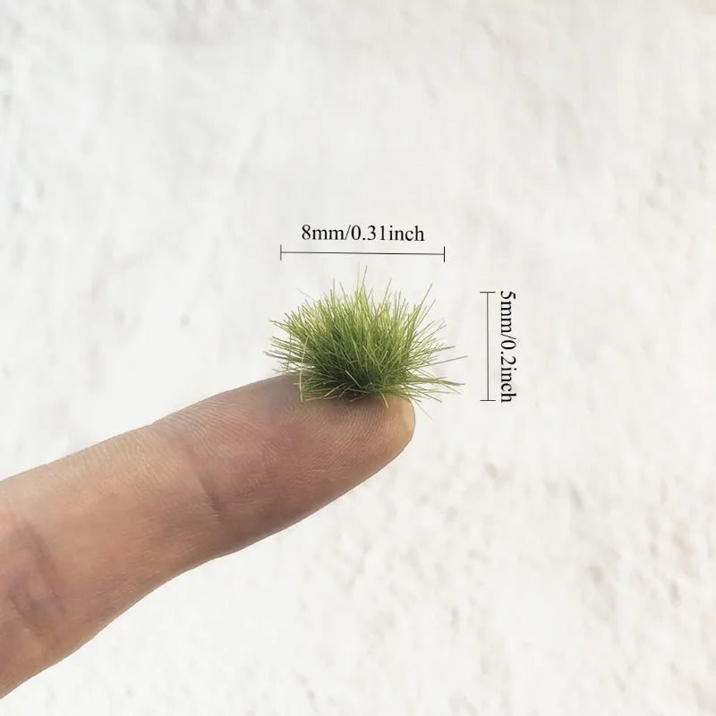 104pcs Static Grass Tufts Model Scenery Kit Miniature Shrubs Bushes for Train Landscape Diorama Terrain Scenic Grass Tuft