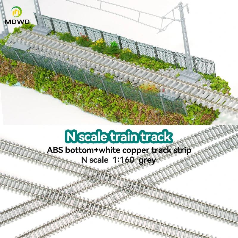 N Scale  Flexible Railway Fence Metal Miniature Landscape Scenery