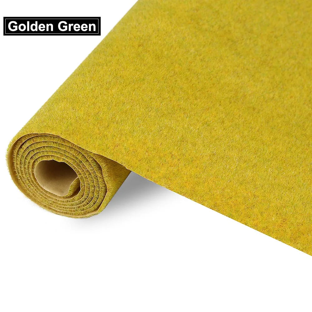 HO/N scale 0.4m X 1m Grass Mat Model Green Artificial Lawns Turf Carpets for Model Railway Scenery Train Layout