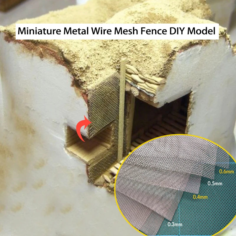 10*10cm Metal Wire Mesh Fence Model Model Making Materials Architecture Building Kits