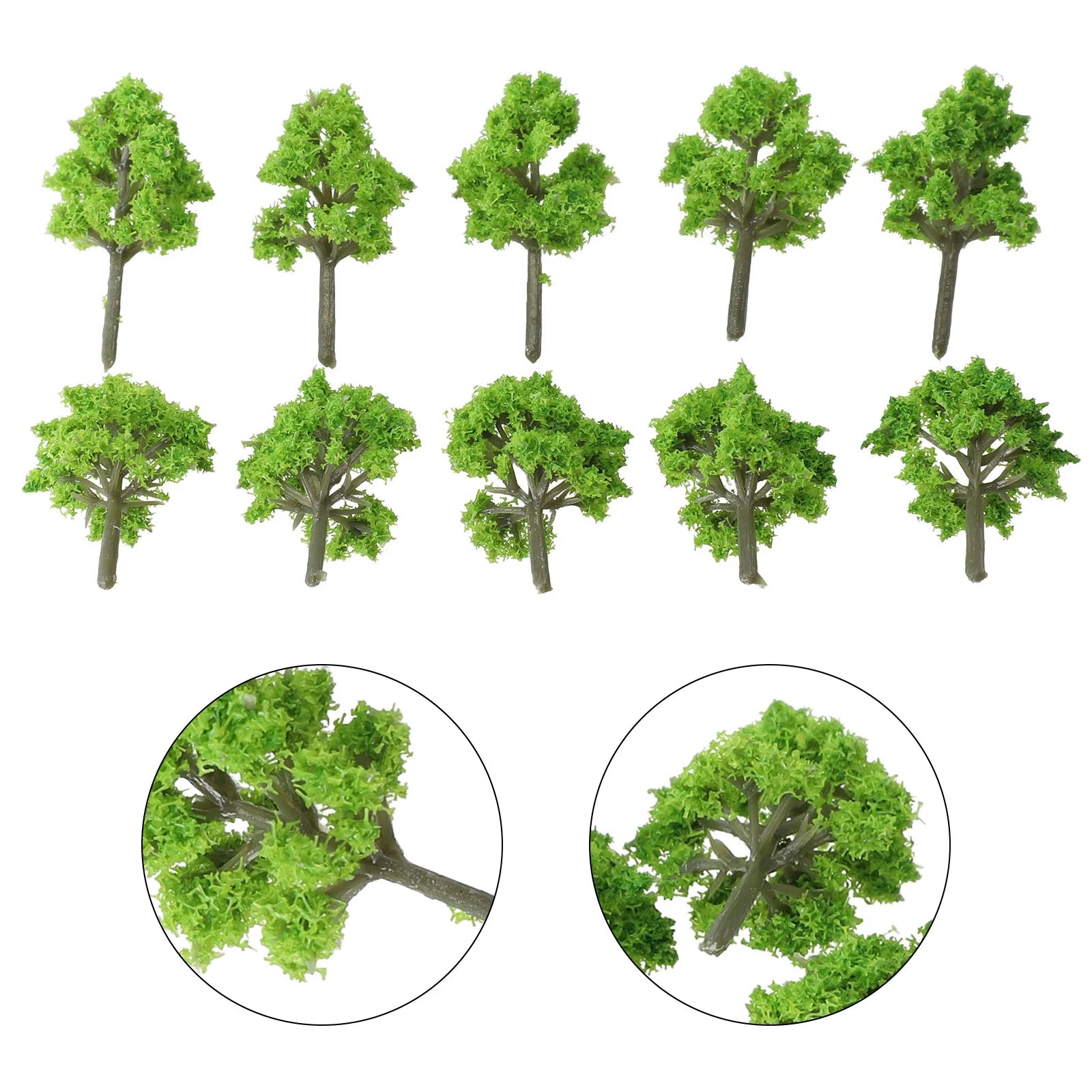 10pcs 4CM Model Trees. Train Railroad Layout Model Railway/Train Layout Scenery. Miniature detail.
