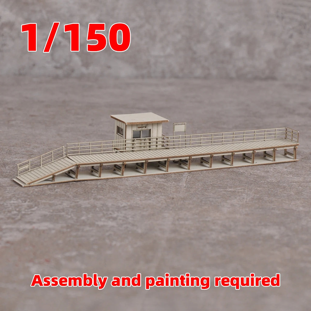 Architectural Model Railway station platform. n scale model kit 1/150