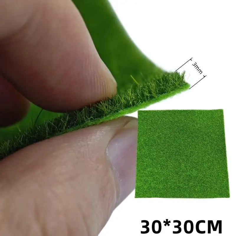 15/30cm Square Grass Mat 3/5/8mm Thick Artificial Lawn Carpet 1/2PCS