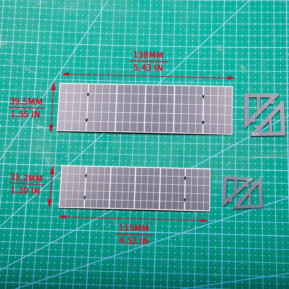 Scale 1:64 1:87 Simulation Solar Panels for Model Railway 1Pc