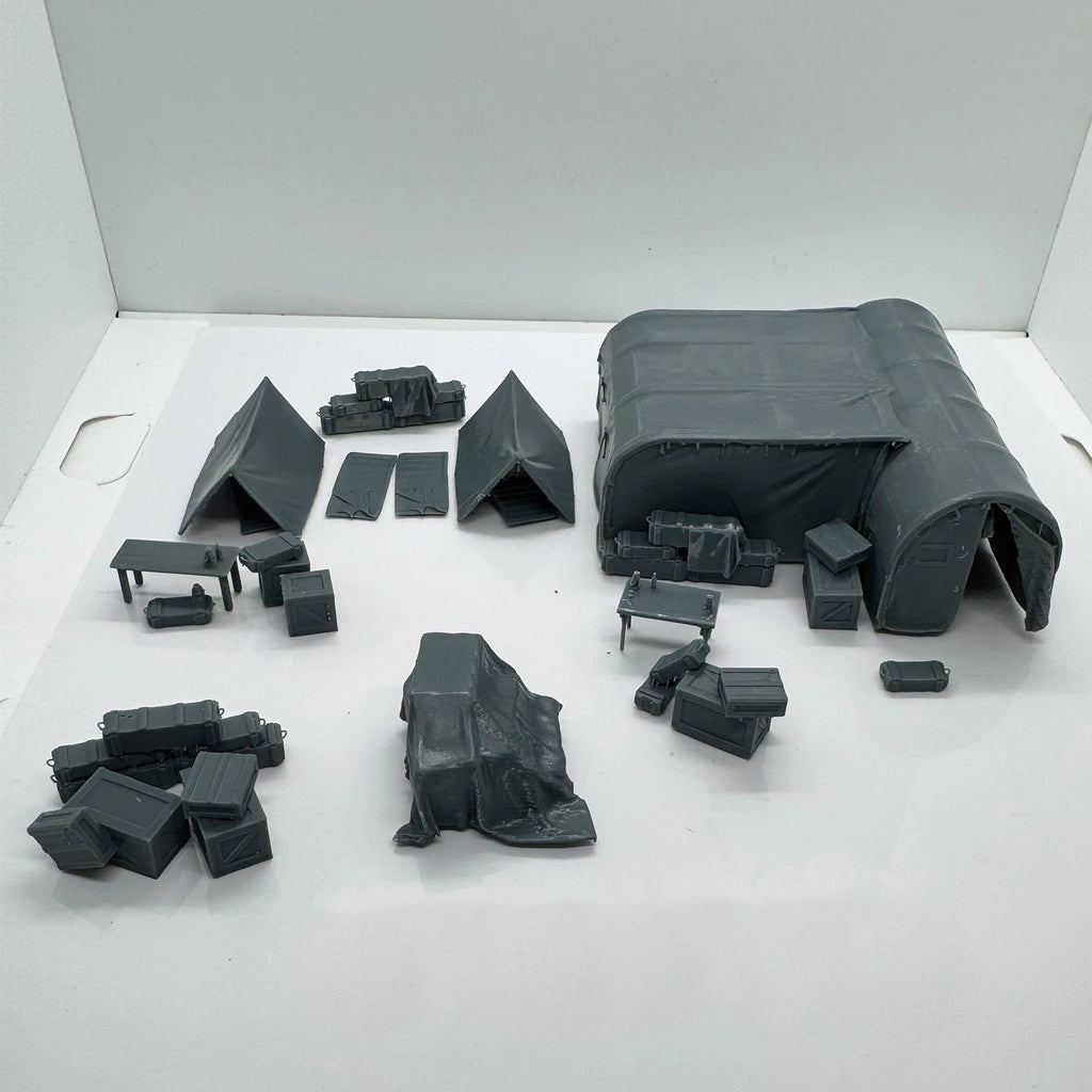 Military Base Ruins 1/220 1/48 1/64 1/72 1/87 1/144 1/160 Z Scale Miniature Scene