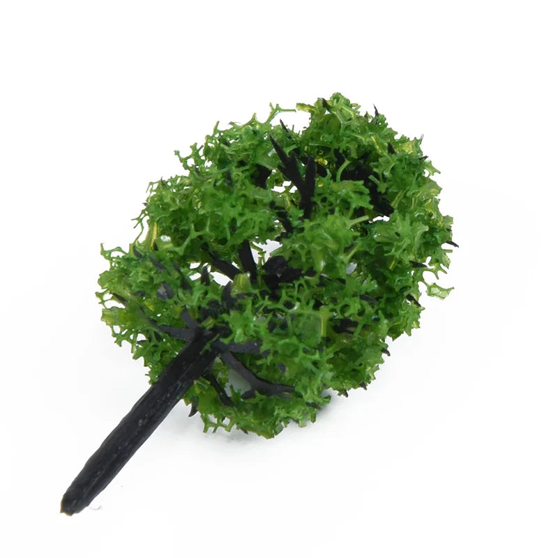 40 Pcs 1:100 Scale Model Trees 3.5cm Railroad Landscape Scenery Model Trees To Decorate Building Model Park