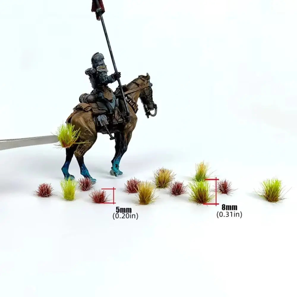 Static Scenery Grass Tuft Model Miniature Shrubs Terrain Model Kit Miniature Grass Cluster Simulation 5mm/8mm Static Grass Tuft