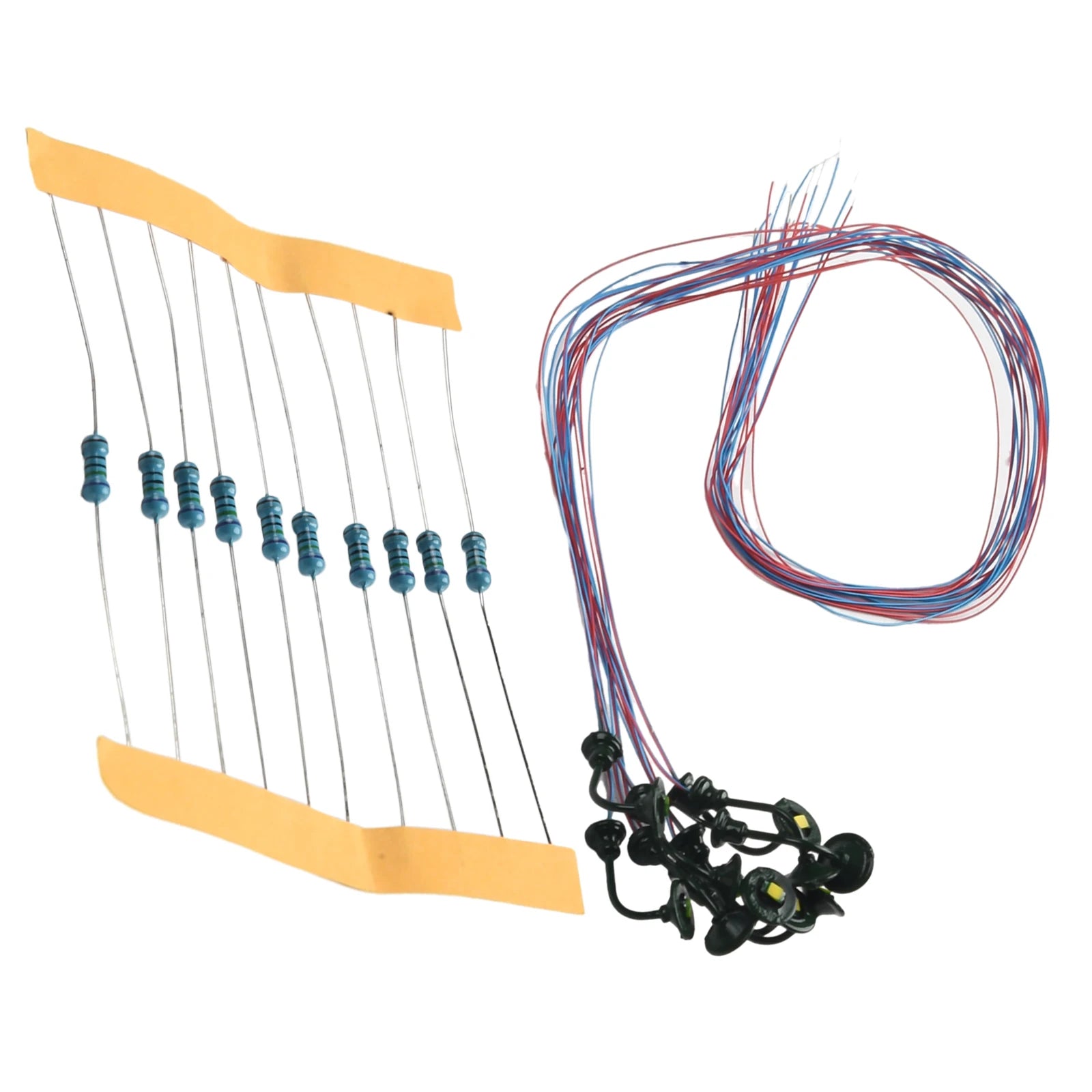 10pcs 1:87 Model Railway Lights With 10 Resistors (not Pre-soldered) For 9~18V Outdoor Wall Goose Neck LED Light Railroad