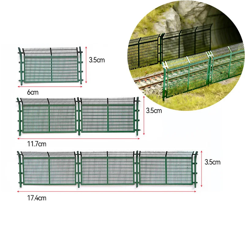 Metal Protective Mesh Fence. Model Railway Building Landscape. Multiple Sizes