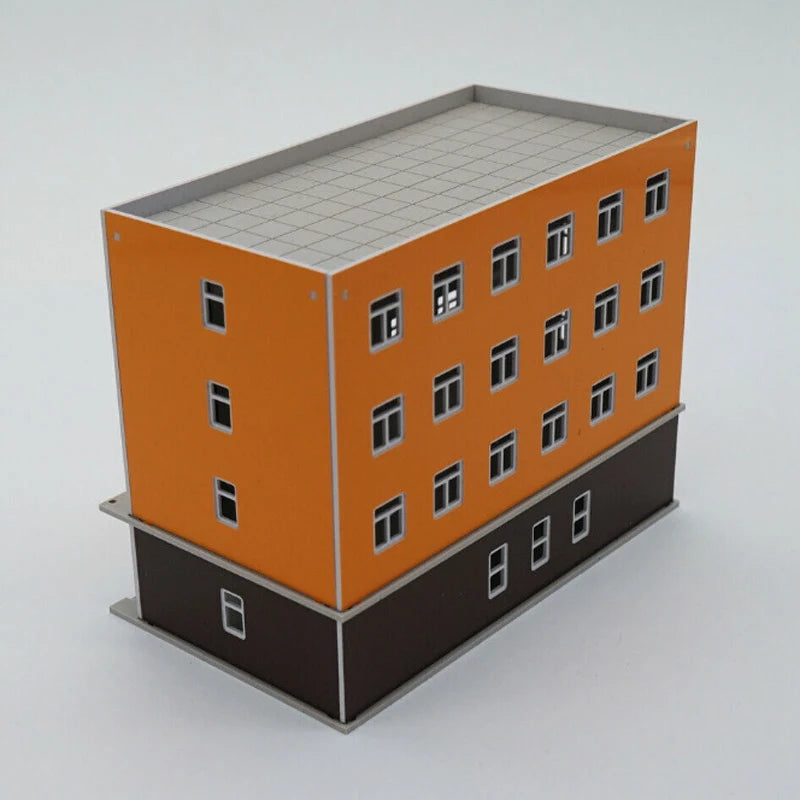 N Scale Railway Scenery Kit - Miniature Hotel Building DIY Model. Model Railway/Train Layout Scenery. Miniature detail.