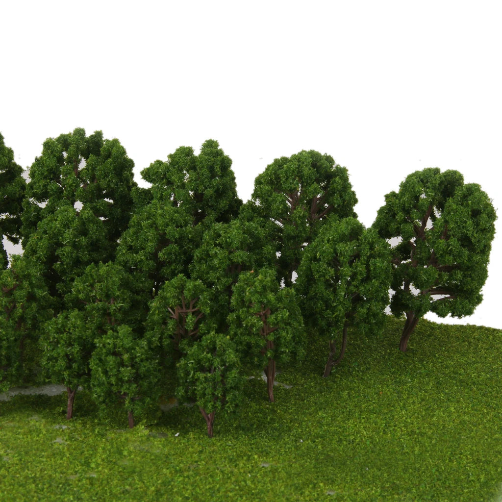 20 Train Layout Model Trees 1:75 HO Model Railway/Train Layout Scenery. Miniature detail.