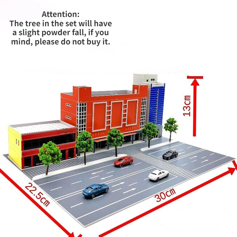1/150 Scale Building City Street. Model Railway Layout Scene