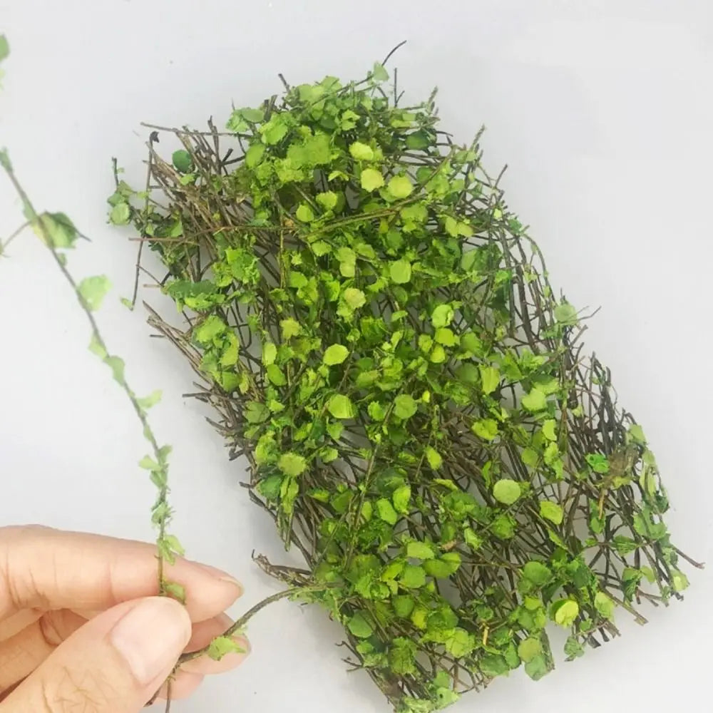 Miniature Model Leaves Miniature Vines Micro Landscape Vegetation. Model Railway/Train Layout Scenery. Miniature detail.