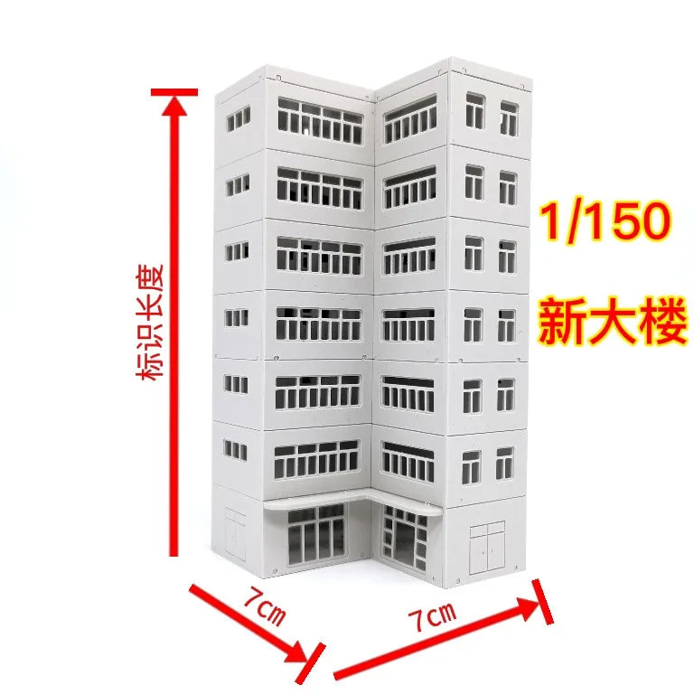 1/150 Scale Building City Street. Model Railway Layout Scene